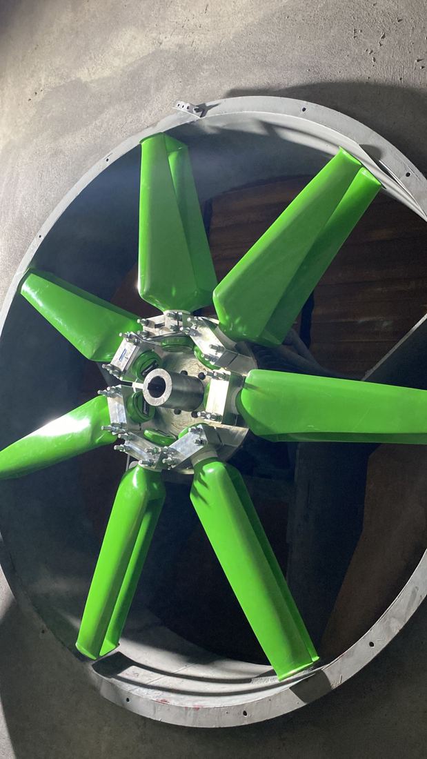 GT Green Fan installed in a ring casing at a textile plant